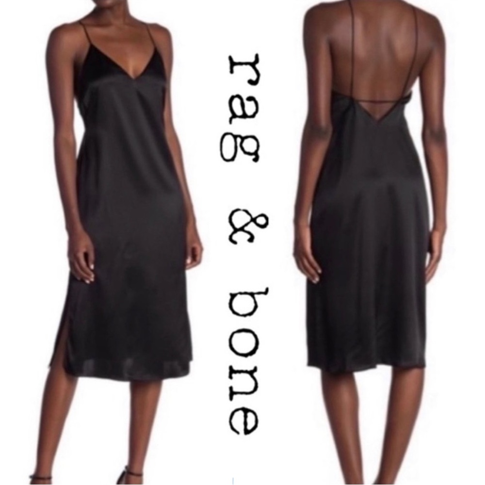rag & bone Caviar Parker Slip Dress